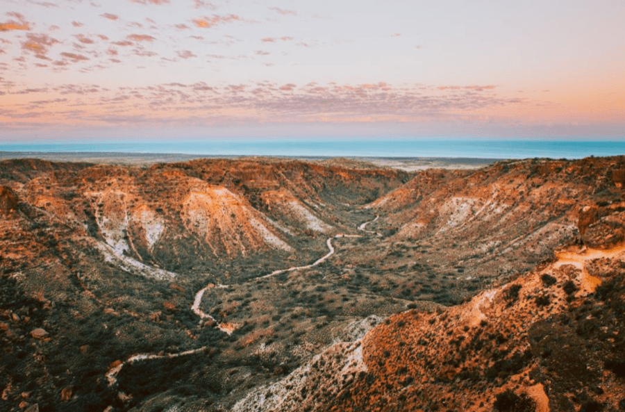 cape range national park aerial view