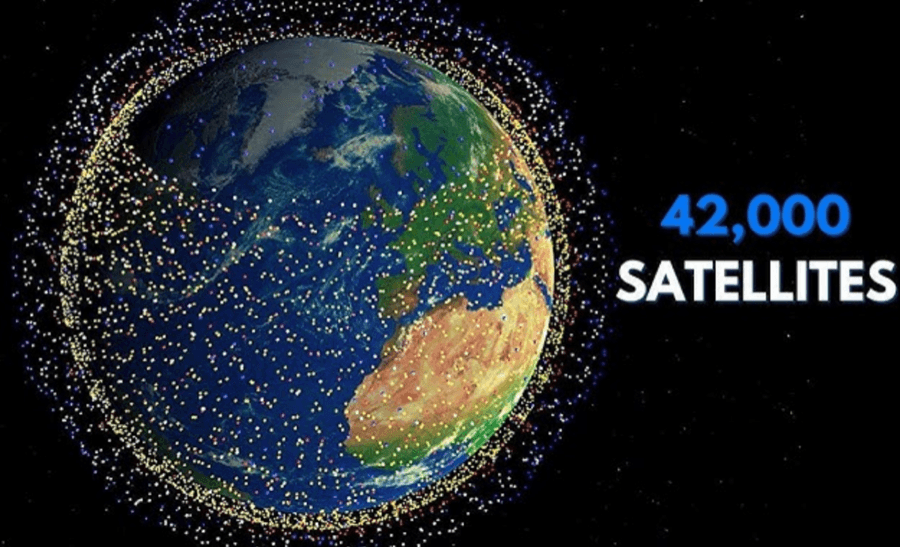 starlink uses a constellation of low earth orbit satellites