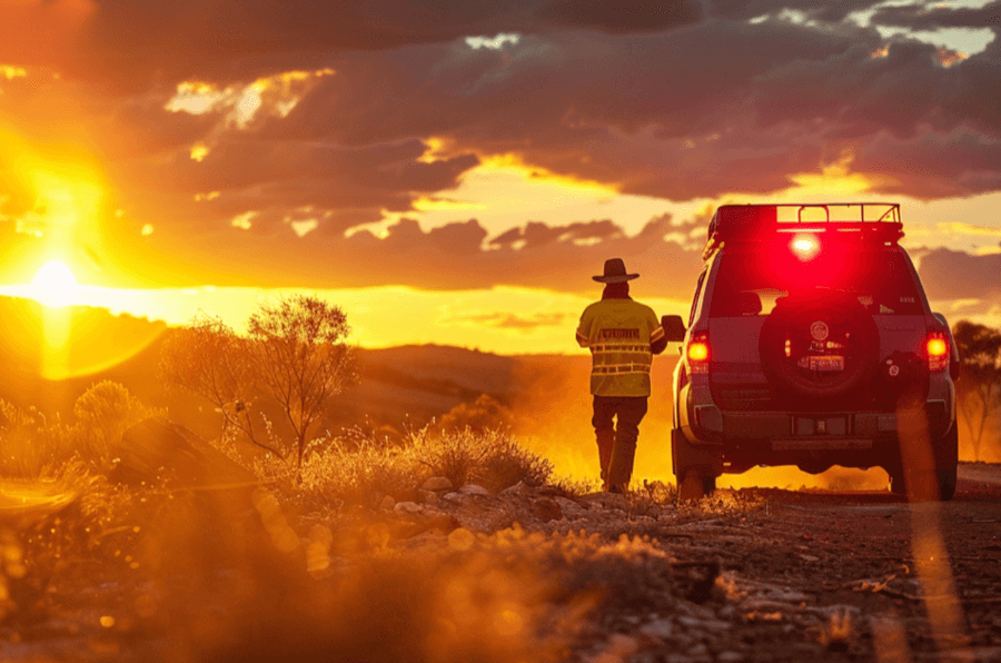 rac roadside assistance, outback highway, broken down luxury suv