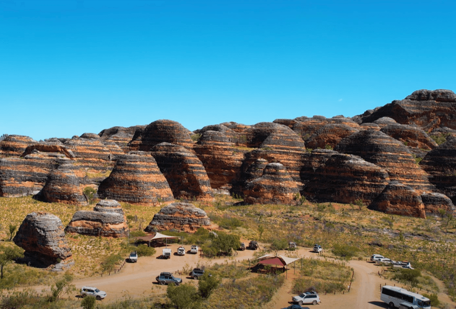 aerial view of the bungle bungle